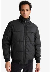 Resim Defacto Su İtici Regular Fit Gömlek Yaka Astarlı Fermuarlı İç Cepli Kürk Yakalı Suni Deri Mont C5857ax25wnbk27 Siyah-bk27 
