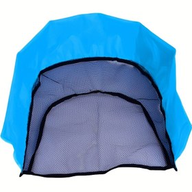 Resim Mavi ve Siyah Mesh Havuz Noodle Koltuk Kılıfı - Dayanıklı PA Kumaş, Hafif, Temizlemesi Kolay, Açık Hava Eğlencesi ve Festivaller için İdeal, Havuz Noodle Kılıfı|Temizlemesi Kolay Kılıf|Hafif Kılıf 