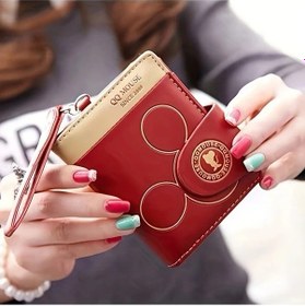 Resim Willowhaven Kayısı Mickey Kadınlar Zarif Kartlık Çıt Çıt Cüzdan Ve Bozukluk Cüzdanı Kayısı Rengi Mickey 