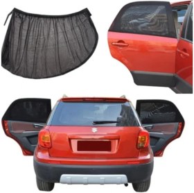 Resim 2 Adet Araba Arka Yan Cam Anne Bebek Çocuk Emzirme Perdesi Oto Araç Arka Yan Cam Perde Güneşlik Örtüsü 