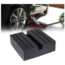 Resim Pazly Universal Araç Kriko Pedi - Siyah Kauçuk Adaptör 7.5x7.5cm, Kaymayı Önleyici, Dayanıklı, Araba Bakımı İçin 