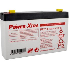 Resim POWER-XTRA 6v 7ah Bakımsız Akü 