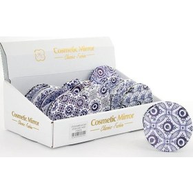 Resim Taşlı Nazar Boncuklu El Aynası İnce Alk2500 Renkli 