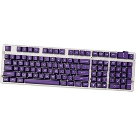 Resim Sa Profil 108 Tuşlar Mekanik Klavye Mor Beyaz Harfler Için Keycaps Set (Yurt Dışından) 