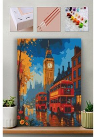 Resim Sayılarla Boyama Seti - London Otobüsleri 