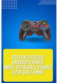 Resim Mey İthalat Kablosuz Oyun Kolu Bluetooth Joystick Gamepad Android Uyumlu 