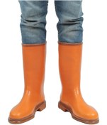 Resim Derby Kısa Turuncu Su Geçirmez Erkek Krep Çizme 