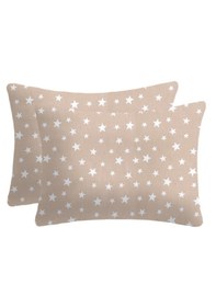 Resim %100 Pamuklu Yastık Kılıfı 50x70 2 Adet Bej 