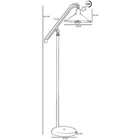 Resim Vivense MOKA GRİ LAMBADER METAL BAŞLIKLI 