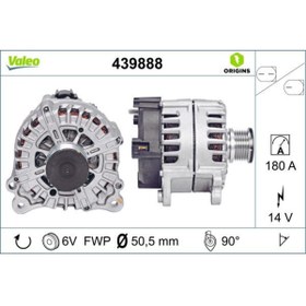 Resim Valeo ALTERNATOR 14V 180A A4 13>15 A5 12>17 A6 11>14 Q5 13>17 - 439888 