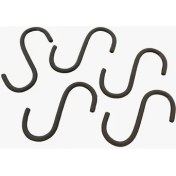 Resim Huzur Metal S Askı Kancası Mat Siyah 5 Adet 