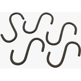 Resim Huzur Metal S Askı Kancası Mat Siyah 5 Adet 