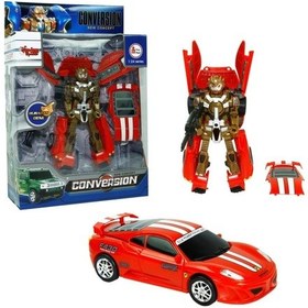 Resim Mey İthalat Hw-899-1-2-5 Kut. Dönüşebilen Robot Jeep 1:24 -vrd Kırmızı 