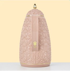 Resim Lale Thermos Cam Hazneli Termos 9034 1.0 Lt Kahve & Çay 12 Saat Sıcak / 24 Saat Soğuk Yerli Üretim Charmy Pembe 