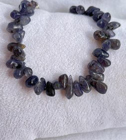 Resim Iyolit (iolite) Taşı Bileklik (künye) 