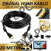 Resim 20 Metre Hdmi Bilgisayar Tv Mönitör Görüntü Kablosu 4K Full Hd Eyepc