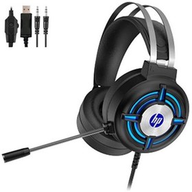 Resim HP H120 Mikrofonlu Kulak Üstü Gaming Oyuncu Kulaklık Siyah 