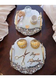 Resim Trust Gold Söz Nişan Tepsisi Bronz 