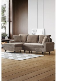 Resim Kagu Corner Flavia Köşe Takımı Kahverengi 