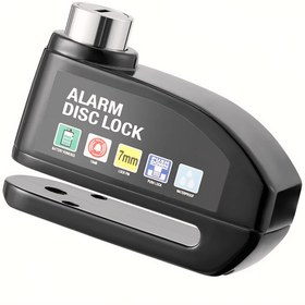 Resim beemen Motosiklet Alarm Disk Fren Kilidi 110dB Çelik Gövde Su Geçirmez Hırsızlık Önleyici Tekerlek Kilidi 