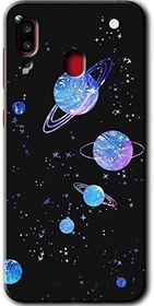 Resim MRCİLETİSİMmrc-168418 Samanyolu Galaksi Kılıf Kapak Hayalet Ekran Yandan Gözükmez Samsung Galaxy A30 ile uyumlu 