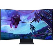 Resim SAMSUNG Odyssey Ark LS55CG97WNUXUF 55 inç UHD 165Hz 1ms LED Smart Gaming Monitör 55" Odyssey Ark G97NC (2. Nesil)