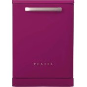 Resim Vestel BM 5001 5 Programlı E Sınıfı Retro Pembe Bulaşık Makinesi 