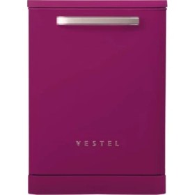 Resim Vestel BM 5001 5 Programlı E Sınıfı Retro Pembe Bulaşık Makinesi 