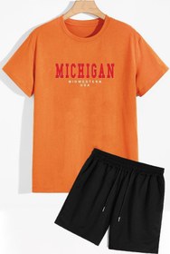 Resim trendypassion Michigan Şort T-shirt Eşofman Takımı 