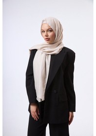 Resim Mirsoy Scarf Mir Modern Desen Şal Ekru 