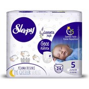 Resim Külot Bebek Bezi Gece Lavanta Yağlı 5 Beden Maxi 11-24 kg 24'lü 