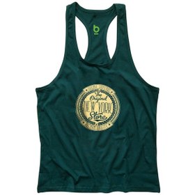 Resim Bluu Nygold Fitness Gym Tank Top Sporcu Atleti Yeşil Koyu Yeşil 
