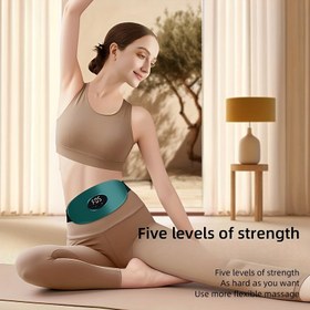 Resim 1 adet Karın Masajı Kemeri, Tüm Vücut Masajı, Taşınabilir Elektrikli Masaj, Fitness için Uygun, Lityum Pil, USB Şarj, Ev, Ofis, Açık Hava Sporları için Uygun 