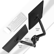 Resim Ergoflex Nb F160 17-27" Çift Kol 2-9 kg Amortisörlü Monitör Stand Yeni Versiyon 