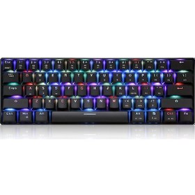 Resim Motospeed Ck61 Rgb Mekanik Oyun Klavyesi Outmu Kırmızı Anahtarlı Klavye 61 Tuşlu Oyun İçin Arka Aydı 