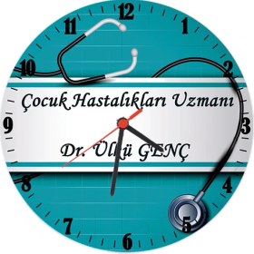 Resim Biresimden Doktora Hediye Isimli Ofis Duvar Saati 