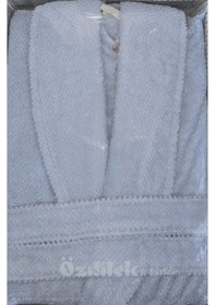 Resim Özdilek Colored Avm Mavi Şalyaka Bornoz S/m Mavi 