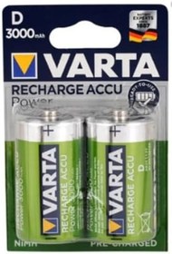 Resim Varta D Büyük Boy Kalın Tombul 3000mah Büyük Boy 2li Paket Şarjlı Pil Lr20, R20 