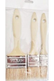 Resim Genel Markalar Yılsan 3 Lü Boya Fırça Seti Kestirme Fırça 1 Set - Fırça - Gri 