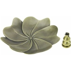 Resim Geeroyoo Retro Gümüş Renkli Allüminyum Kuru İkli Tütsü Tepsi, Ev Feraşatı, Budizm Stili, Çiçek Desenli, Kuru İkli Tutucu, Tepe Odası Dekorasyonu 