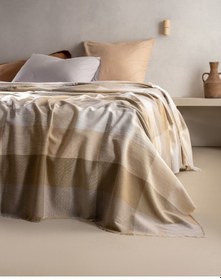 Resim Madame Coco Grignols Çift Kişilik Pamuklu Yatak Örtüsü - Bej 8684427228722 Ekru 