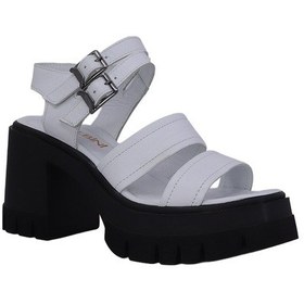 Resim Albishoes Albini 26y10883 Hakiki Deri Topuklu Kadın Sandalet Beyaz 