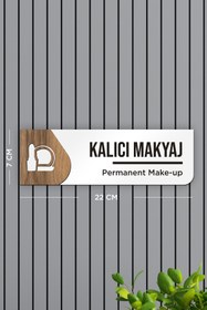 Resim AHWART Kalıcı Makyaj Ofis Oda Kapı İsimliği Yönlendirme Tabelası Levhası Kişiselleştirilebilir 