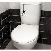 Resim Wc Klozet için Örümcek Sticker Yapıştırma 