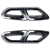 Resim Passat B8 2016-2019 Krom Araba Egzoz Borusu Trim Kapağı 
