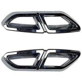 Resim Passat B8 2016-2019 Krom Araba Egzoz Borusu Trim Kapağı 