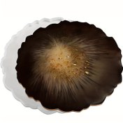 Resim 1 adet Büyük Yuvarlak Reçine Tepsi Kalıbı, Düzensiz Silikon Servis Tepsisi, Geode Agate Epoksi Kalıbı, Altlık, Meyve Tahtası, Tatlı Tabak, Reçine Boyama Sanatı, Takı Depolama Tabak, Ev Dekorasyonu 