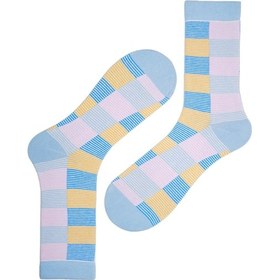 Resim Desenli Kadın Soket Çorap 267k Çok Renkli 