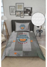 Resim Parlak Kadife Kumaş Tek Kişilik Çocuk Yatak Örtüsü Seti 2 Parça Tky0015 Çok Renkli 