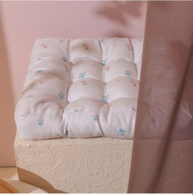 Resim Soft Lora Sandalye Minderi - Ekru - 40x40 Cm Renkli 